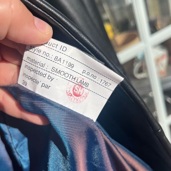 American Modern Alexander Julian Genuine Lambskin Leather Jacket - Picture 7 of 13